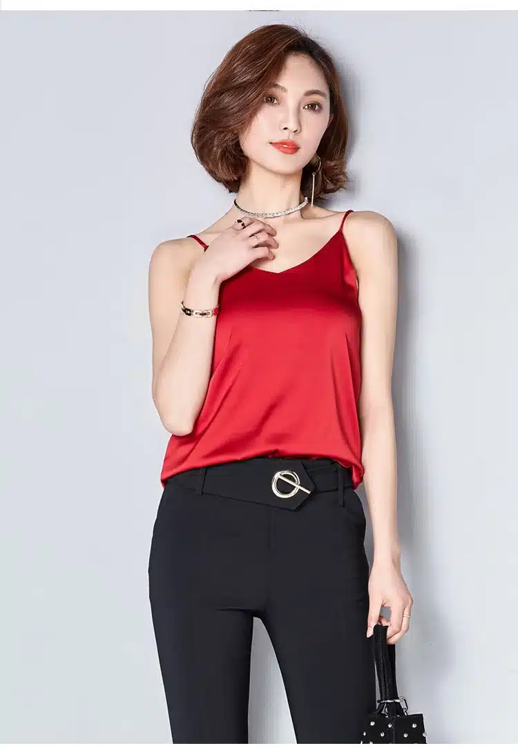 Women Camis Silk Halter Top Women Camisole 2017 Summer Style Sexy Sleeveless Vest Slim White Crop Top Roupas Femininas XXL 33