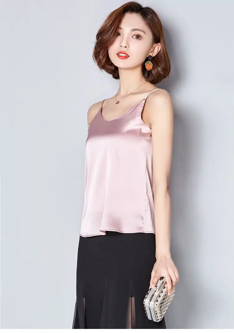 Women Camis Silk Halter Top Women Camisole 2017 Summer Style Sexy Sleeveless Vest Slim White Crop Top Roupas Femininas XXL 38