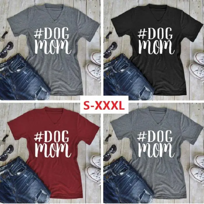 Women 3 Colors S-3XL Plus Size T-Shirt Summer V Neck Tee Casual Short Sleeve T Shirt Fashion Top Letter Printed Free Shipping 12