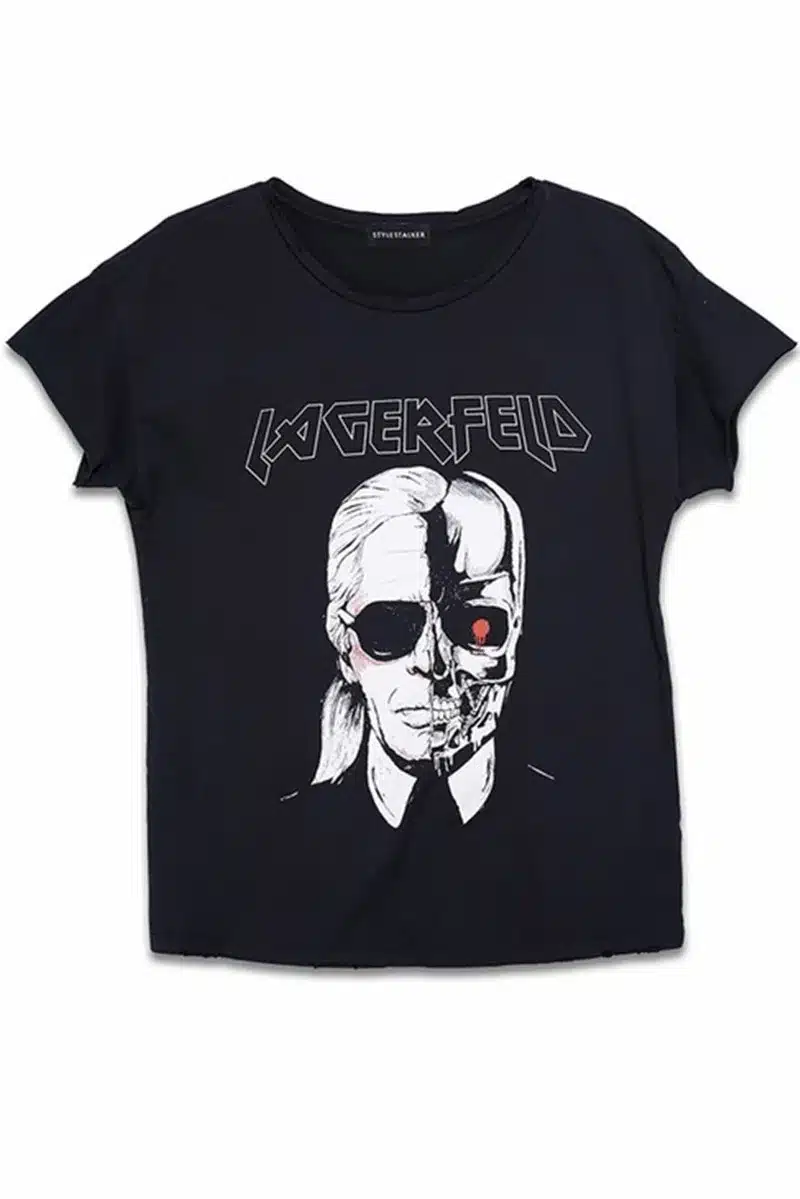 Shirts women's Tops Brand 2016 Fashion New Skeleton Head Printed Tee In Black Zombie Skull Punk Rock Cotton Shirts Women 19