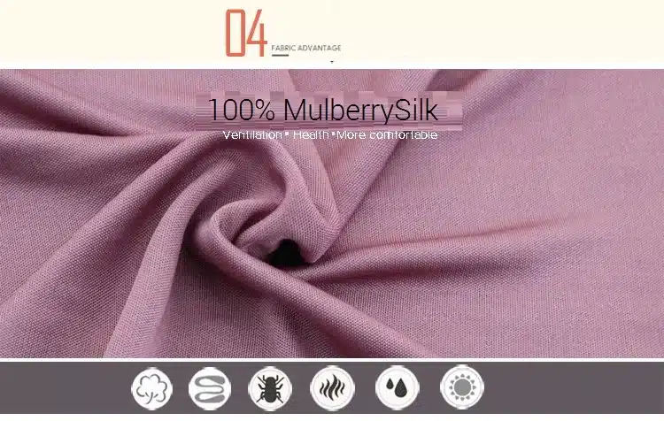 100% Pure Silk Women's T-shirts Femme 3/4 Sleeve Loose Casual Tees Shirt Women Tops Ladies Candy Color Shirts Female T-shirt 4