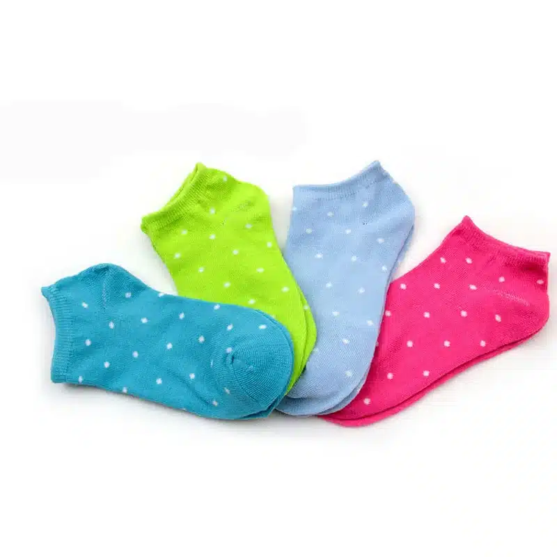 10Pair Women's Socks Short Candy Color Dot Cute Art Socks Female Thin Ankle Cotton Blends Socks Low Cut Sock Chaussettes Femmes 15