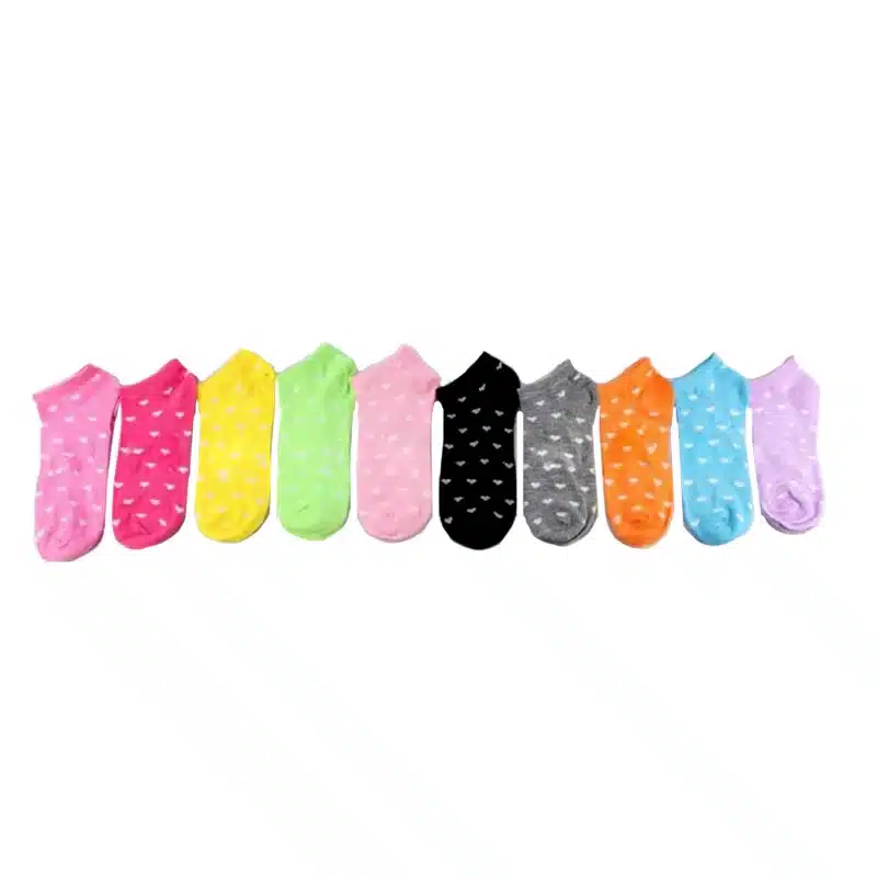 10Pair Women's Socks Short Candy Color Dot Cute Art Socks Female Thin Ankle Cotton Blends Socks Low Cut Sock Chaussettes Femmes 16