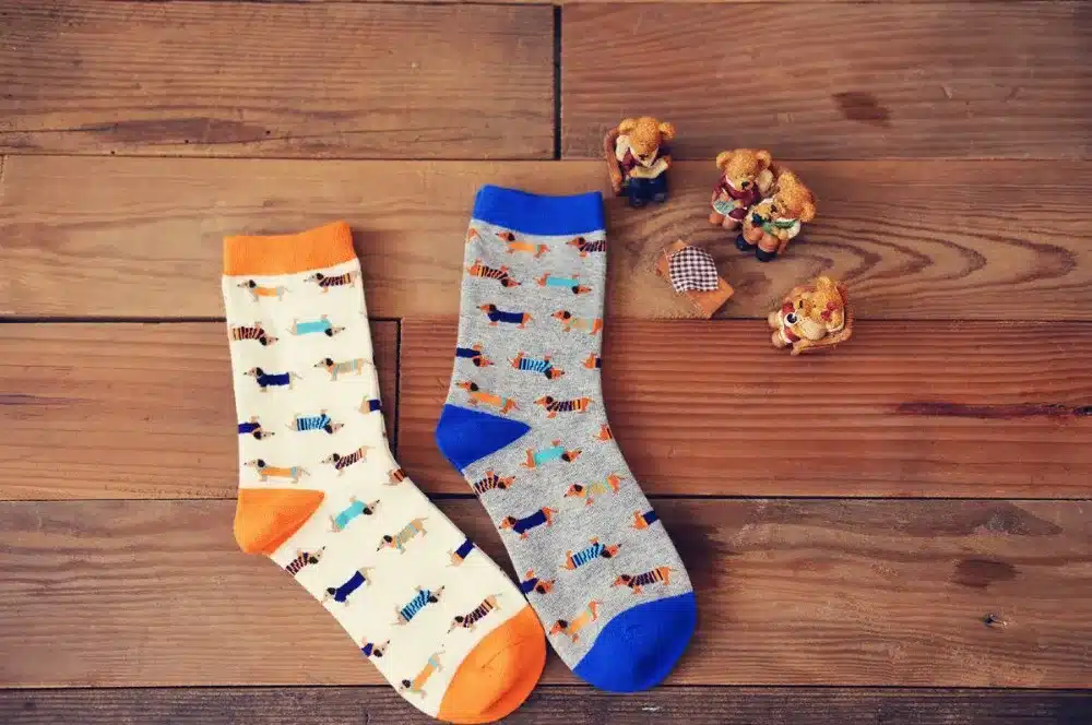 Foot 22-27cm Creative animal socks Sausage dog dachshund Lovely hvalp hush pup puppy huisdier pet retail Cute wholesale zoo Come 3