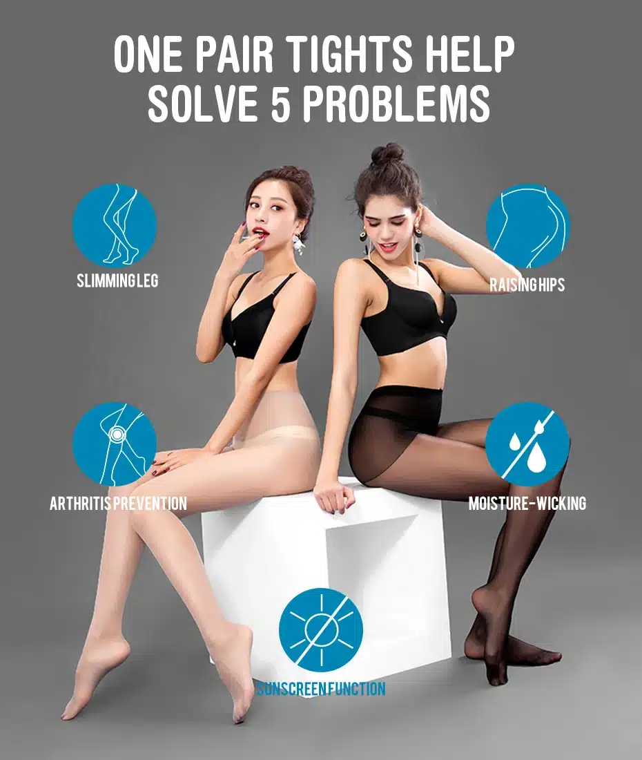 BONAS 15D Plus Size Nylon Tights Women Solid Color Transparent Tights Fashion Big Size Black Resistant Pantyhose Hosiery Female 2
