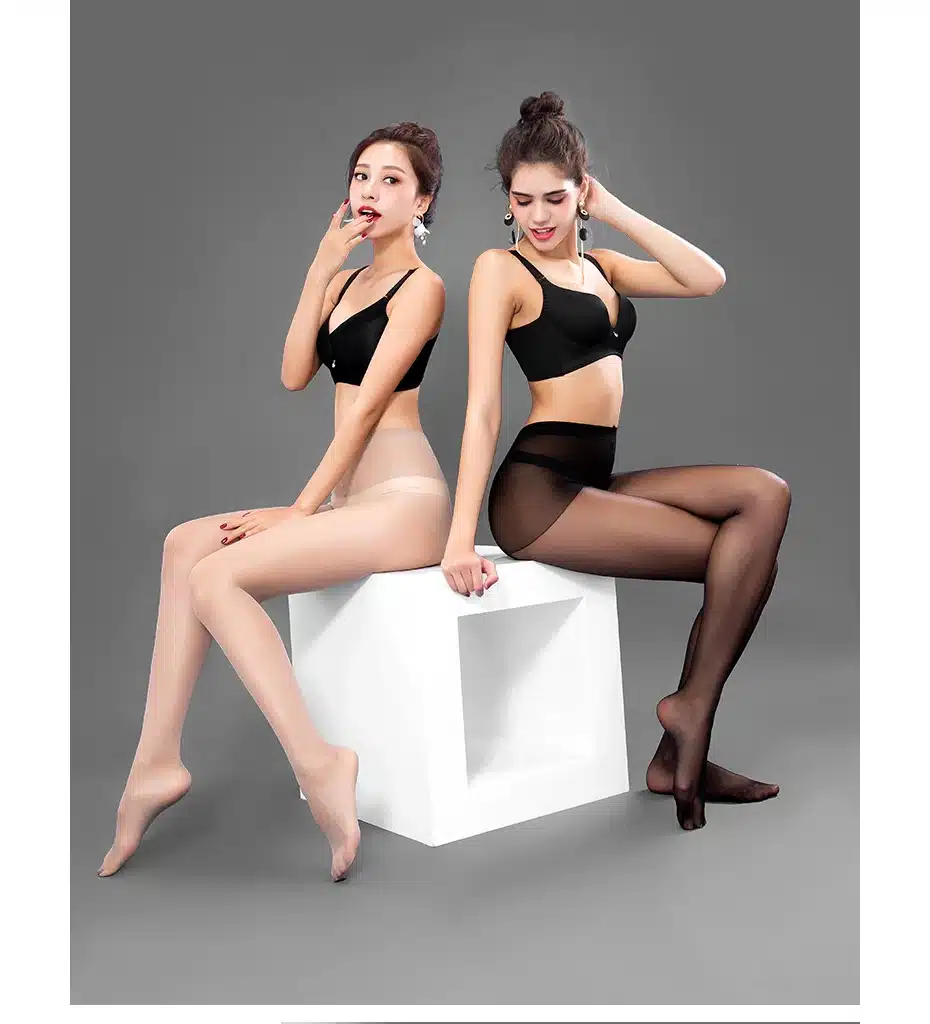 BONAS 15D Plus Size Nylon Tights Women Solid Color Transparent Tights Fashion Big Size Black Resistant Pantyhose Hosiery Female 5