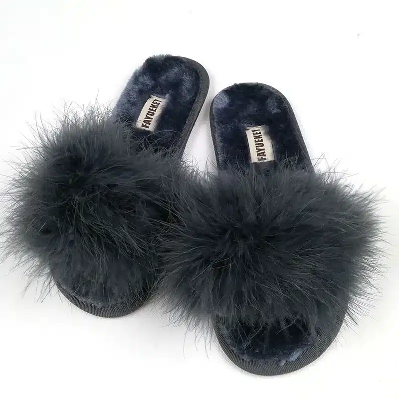 FAYUEKEY 2017 New 5 Colors Spring Summer Autumn Winter Home Cotton Plush Slippers Women Indoor Floor Flat Shoes Free Shipping 13
