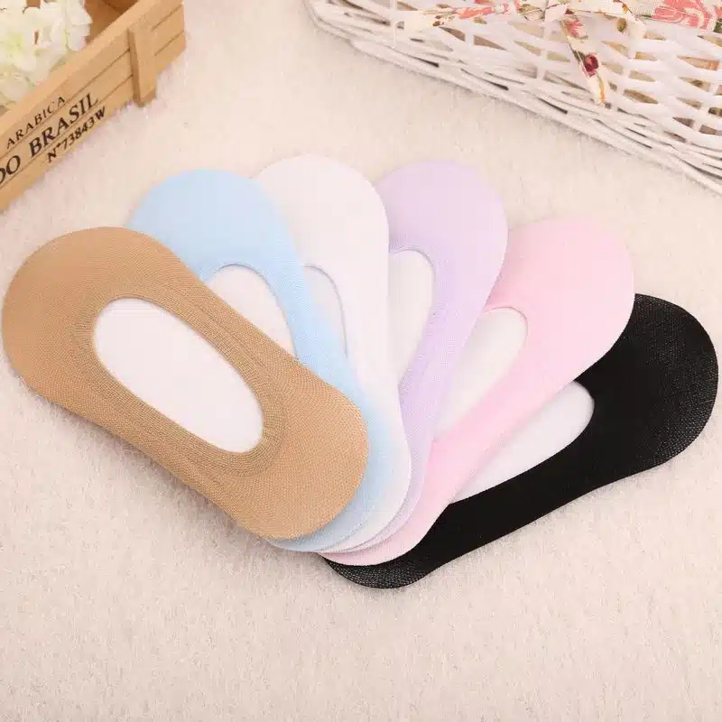 3Pairs/Lots Women's Socks Slipper Women 6 Color Invisible Socks Short Shallow Mouth Boat Sock Slippers Summer Calcetines Sokken 13