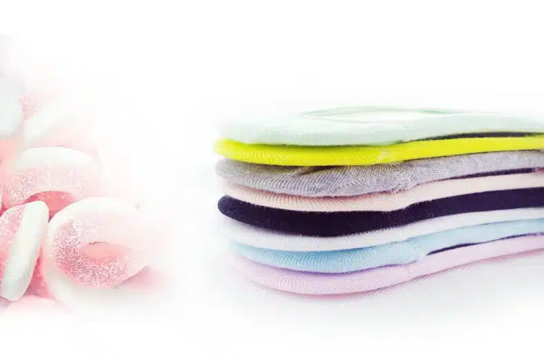 5 Pairs/ Lot Candy Color Female Summer Cotton Socks Solid Boat Socks Invisible Womens Slipper Socks High Quality Anklet Socks 12