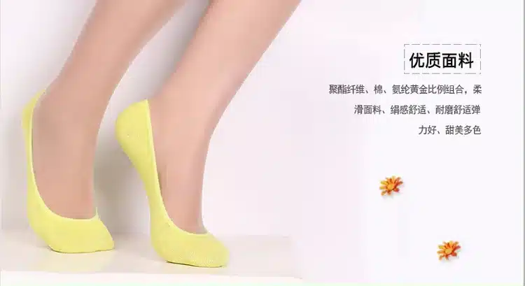 5 Pairs/ Lot Candy Color Female Summer Cotton Socks Solid Boat Socks Invisible Womens Slipper Socks High Quality Anklet Socks 22