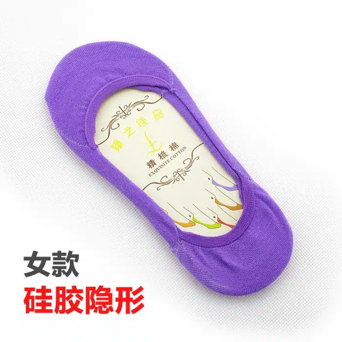 5 Pairs/ Lot Candy Color Female Summer Cotton Socks Solid Boat Socks Invisible Womens Slipper Socks High Quality Anklet Socks 25