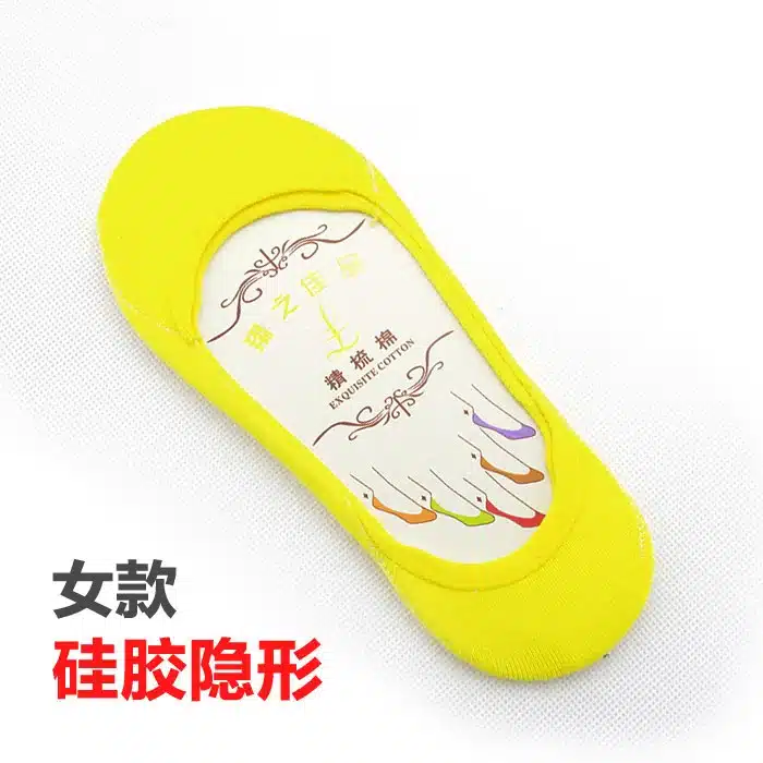 5 Pairs/ Lot Candy Color Female Summer Cotton Socks Solid Boat Socks Invisible Womens Slipper Socks High Quality Anklet Socks 27