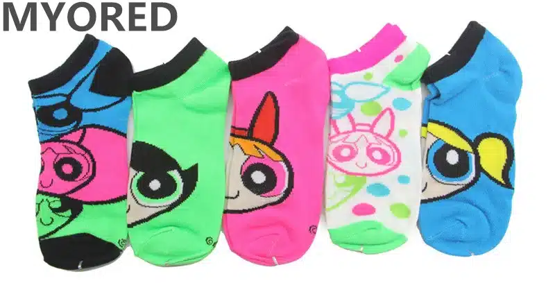 MYORED 10pcs=5pair=1lot cartoon Superman Batman superheroes invisible socks summer cotton male short unisex ankle sock slippers 10