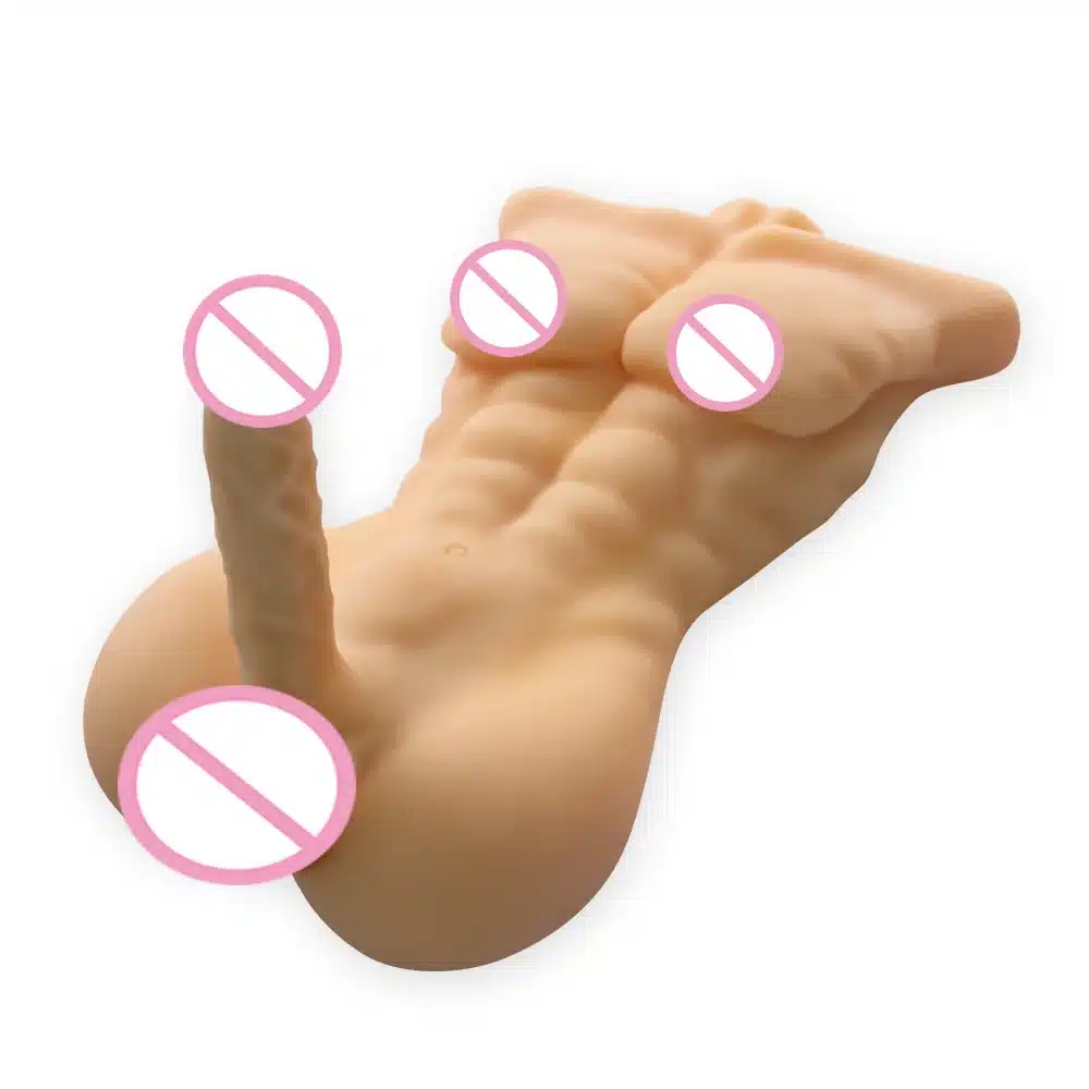 Real silicone rubber realistic best japanese life size male sex dolls for women gay male doll masturbation machine with Dildo 12