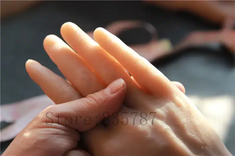 Solid Silicone Male Hands,Sex Doll Real Skin,Realistic Mannequin Hands,Ring Display, Man Hands Model Show 11