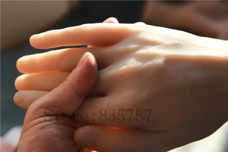Solid Silicone Male Hands,Sex Doll Real Skin,Realistic Mannequin Hands,Ring Display, Man Hands Model Show 12