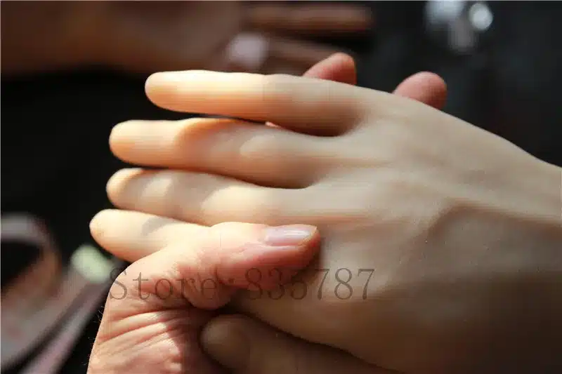 Solid Silicone Male Hands,Sex Doll Real Skin,Realistic Mannequin Hands,Ring Display, Man Hands Model Show 13