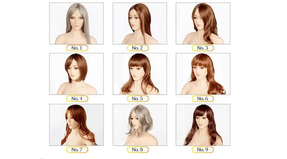 Real Silicone Head mannequin for sex doll height 140-170cm 16