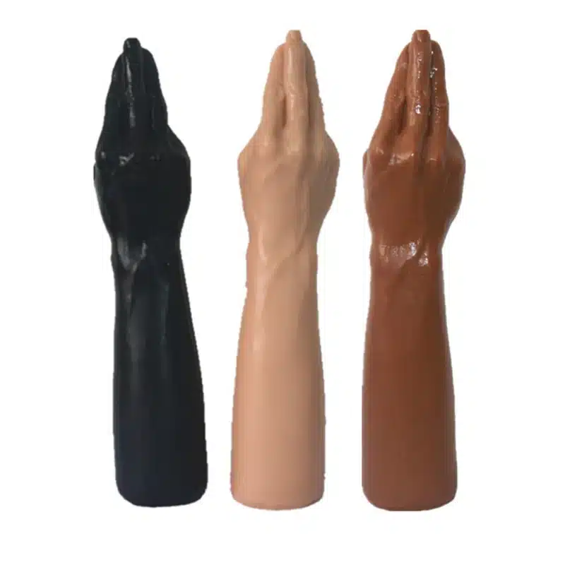 14 inch Real Extreme Realistic Hand shape Dildos Soft Ribbed Male Artificial Penis for Women, Sex Dick for Adult 9