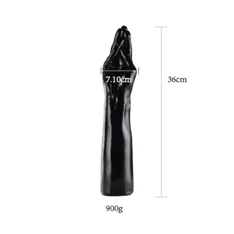 14 inch Real Extreme Realistic Hand shape Dildos Soft Ribbed Male Artificial Penis for Women, Sex Dick for Adult 13