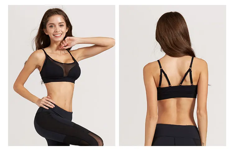 SYPREM 2017 Spring Fitness Sports Bra Non steel Gather type mesh perspective shockproof women sports yoga fitness bra ,1FT1138 11