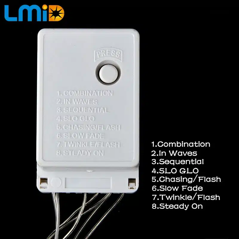 LMID Holiday Lighting 2M*0.6M 60LED Snowflake Home Xmas Decoration Christmas Lights Outdoor Waterproof Fairy Curtain String Lamp 6