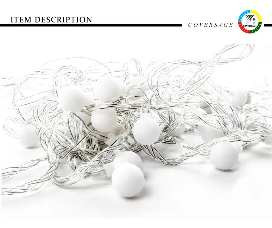 Coversage 8M 40 Led Christmas Tree Garland String Xmas Decoration Outdoor Ball Curtain Navidad Curtain Fairy Holiday Lights 11