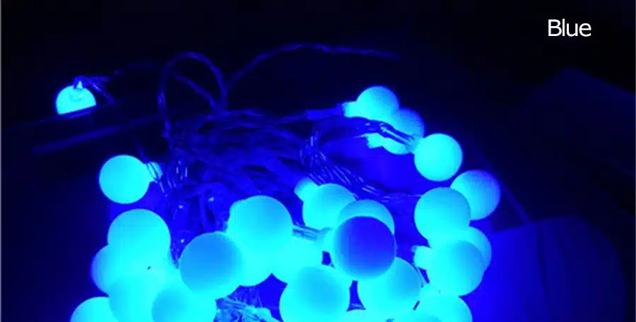 Coversage 8M 40 Led Christmas Tree Garland String Xmas Decoration Outdoor Ball Curtain Navidad Curtain Fairy Holiday Lights 17