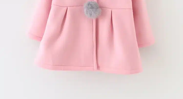 2017 Spring and Autumn Baby Girls Jacket Infants Ball Cute Rabbit Hooded Princess Jacket Coats Outwears Christmas Gifts Roupas 2 13