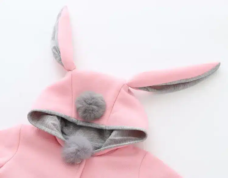 2017 Spring and Autumn Baby Girls Jacket Infants Ball Cute Rabbit Hooded Princess Jacket Coats Outwears Christmas Gifts Roupas 2 14