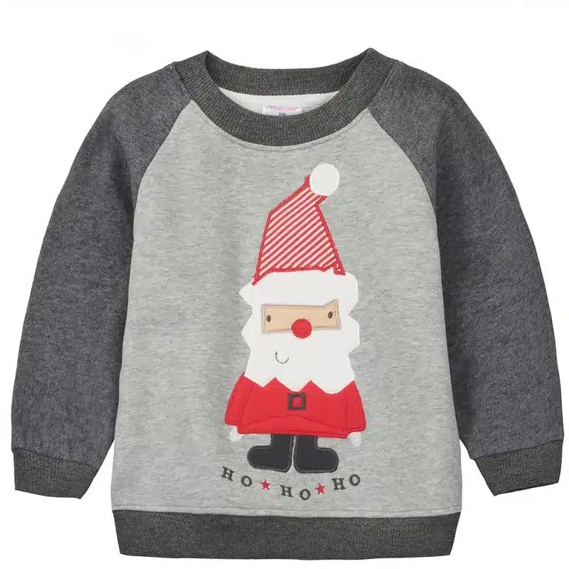 1-5Y Children Hoodies Girls Red Christmas Reindeer fleece thick Hoodie Boy Baby Thick Sweatshirts Kid's Cartoon Sweater 1014 03 21
