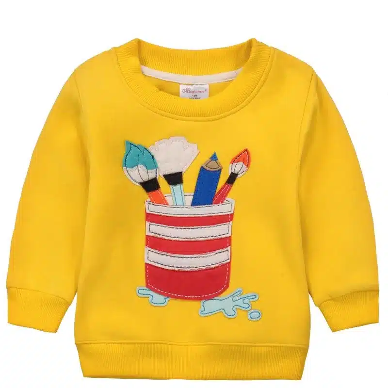 1-5Y Children Hoodies Girls Red Christmas Reindeer fleece thick Hoodie Boy Baby Thick Sweatshirts Kid's Cartoon Sweater 1014 03 24