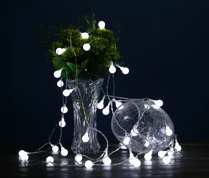 4M 40LED Colorful LED Battery Christmas Lights AA Battery Operated Fairy Ball Party Holiday Garland Flashing Bulb String Light 8