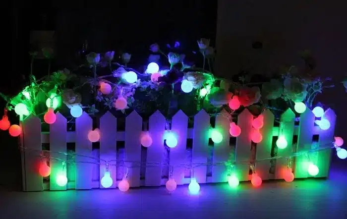 4M 40LED Colorful LED Battery Christmas Lights AA Battery Operated Fairy Ball Party Holiday Garland Flashing Bulb String Light 13