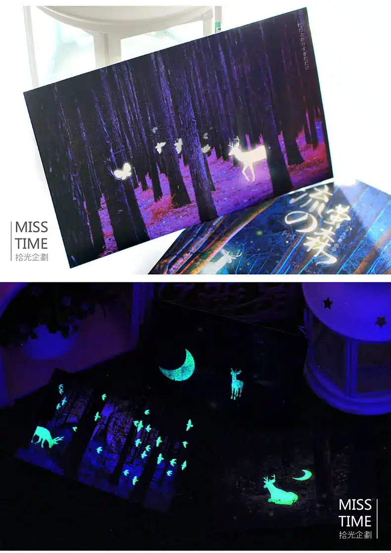 30 pcs/lot Vintage Luminous Card Marine Animals Postcard Landscape Greeting Card Christmas Card Message Gift Free Shipping 18