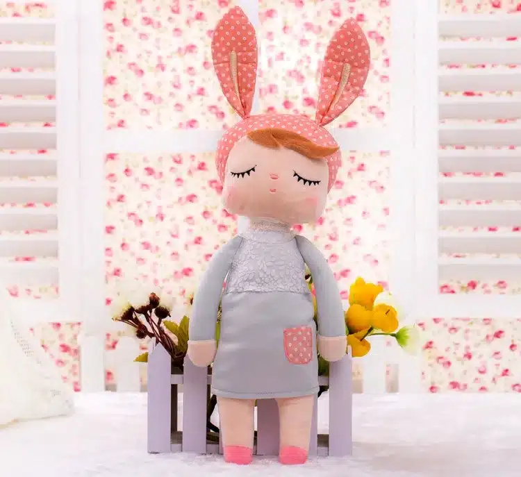 13 Inch Brinquedos Plush Cute Stuffed Bonecas Baby Kids Toys for Girls Birthday Christmas Gift Angela Rabbit Girl Metoo Doll 9
