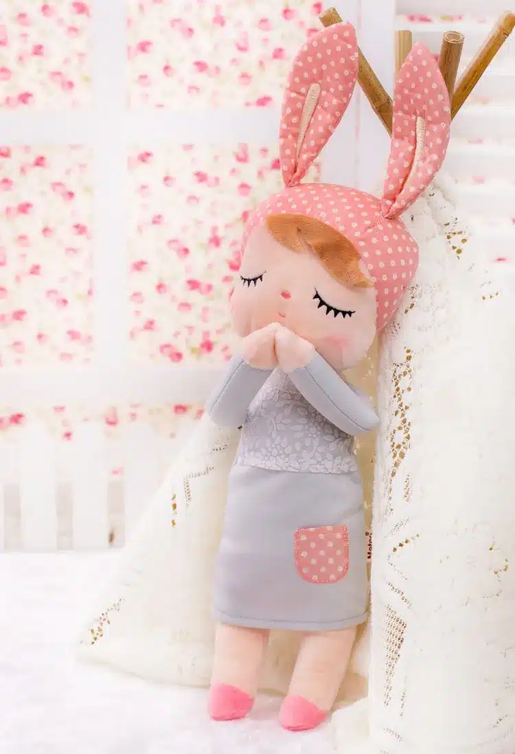 13 Inch Brinquedos Plush Cute Stuffed Bonecas Baby Kids Toys for Girls Birthday Christmas Gift Angela Rabbit Girl Metoo Doll 10