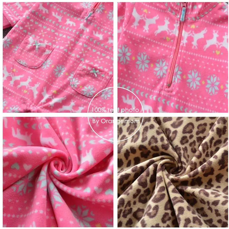 Christmas 2017 baby girl clothes ,Microfleece one pieces baby jumpsuits soft Pajamas , 0-24M baby clothing baby costumes romper 8