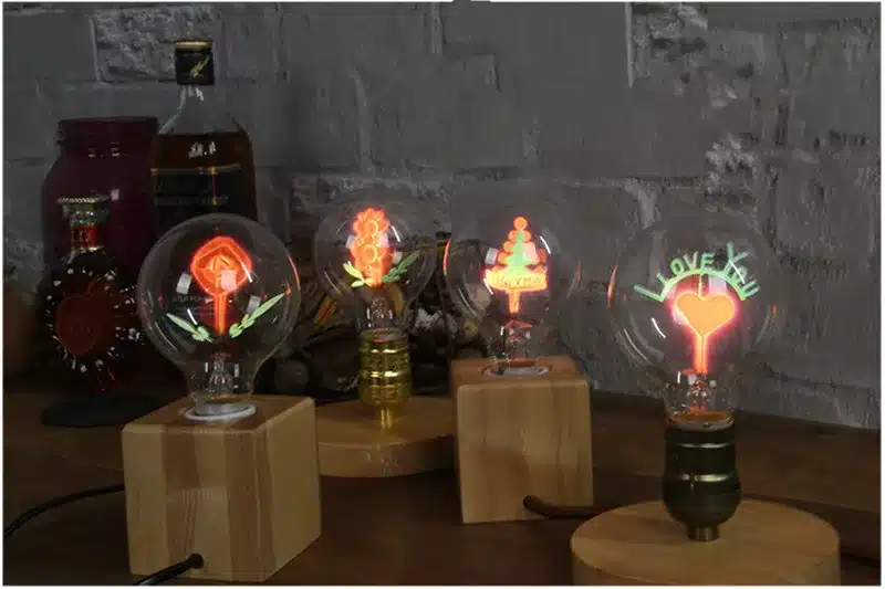 Lampadine Incandescent Bulb G80 E27 Vintage Edison Lamp 220v Novelty Lights Bulb 3w Christmas Lights Ampoules for Home Decor 1