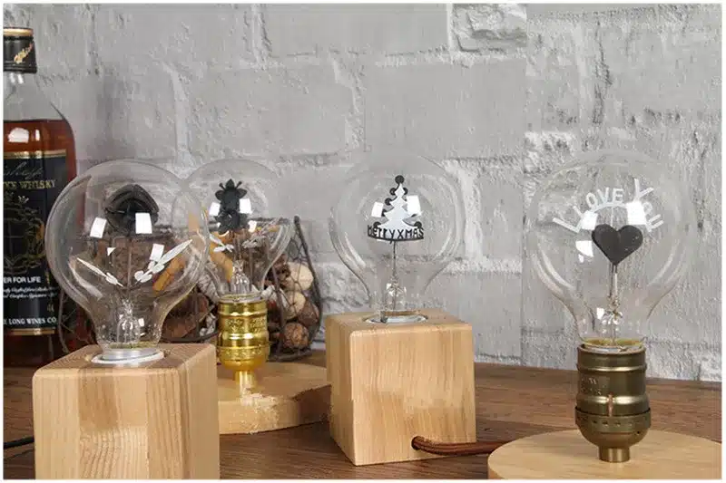 Lampadine Incandescent Bulb G80 E27 Vintage Edison Lamp 220v Novelty Lights Bulb 3w Christmas Lights Ampoules for Home Decor 4