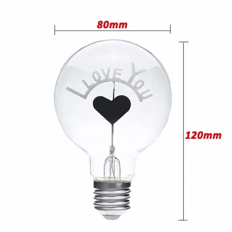 Lampadine Incandescent Bulb G80 E27 Vintage Edison Lamp 220v Novelty Lights Bulb 3w Christmas Lights Ampoules for Home Decor 14
