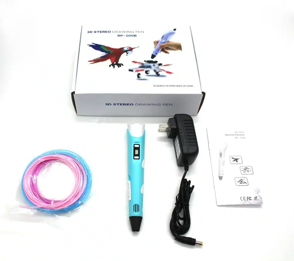 Hot 3d printer Pen with Screen 3D Drawing Pen for 3D Painting for Birthday and Christmas Gift 3D pen RP-100B with PLA Filament 11