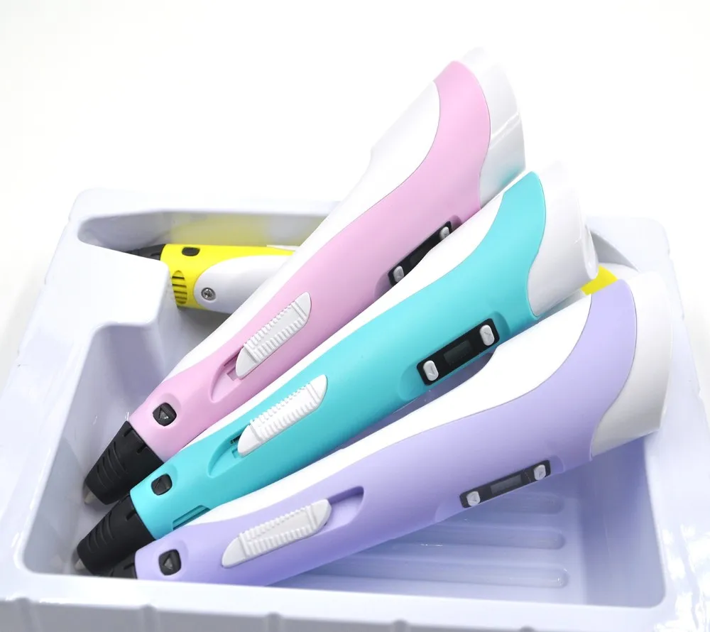 Hot 3d printer Pen with Screen 3D Drawing Pen for 3D Painting for Birthday and Christmas Gift 3D pen RP-100B with PLA Filament 15