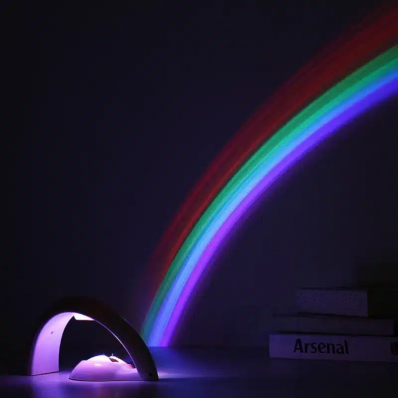 Amazing Baby Kids Children Child LED Rainbow Light Colorful Romantic Christmas Night Light Projector Lamp for Sleeping Bedroom 10