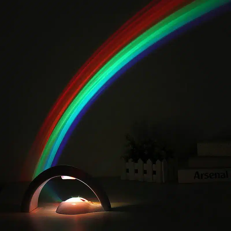 Amazing Baby Kids Children Child LED Rainbow Light Colorful Romantic Christmas Night Light Projector Lamp for Sleeping Bedroom 11