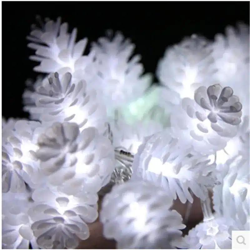 4M/20leds Colorful Modeling LED String Pinecone Flashing Christmas Lights Garlands for Holiday Party Wedding Decoration 10