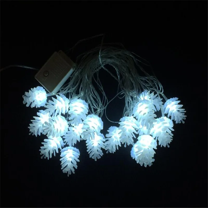 4M/20leds Colorful Modeling LED String Pinecone Flashing Christmas Lights Garlands for Holiday Party Wedding Decoration 14