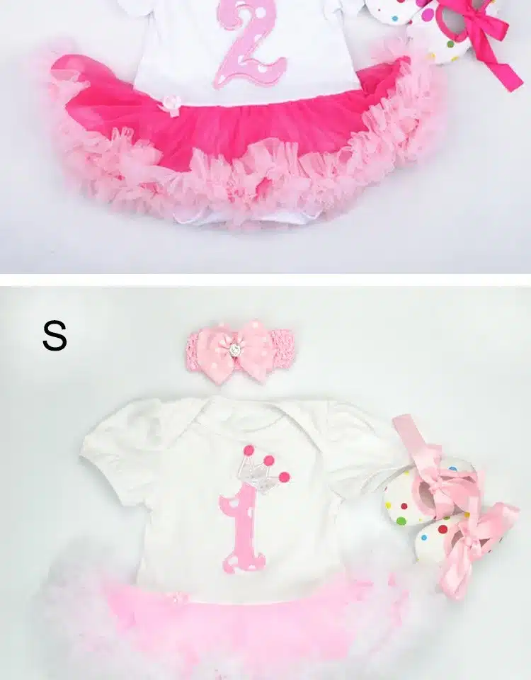 Christmas Baby Girl Infant 3pcs Clothing Sets Suit Princess Tutu Romper Dress/Jumpsuit Xmas Bebe Party Birthday Costumes Vestido 22