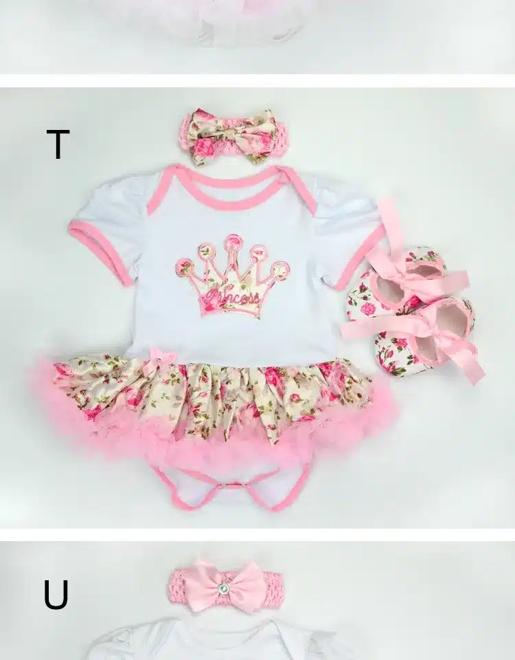 Christmas Baby Girl Infant 3pcs Clothing Sets Suit Princess Tutu Romper Dress/Jumpsuit Xmas Bebe Party Birthday Costumes Vestido 23