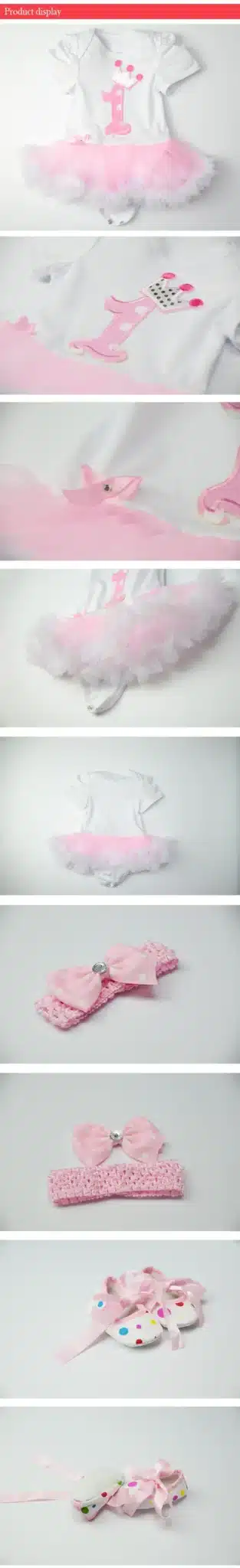 Christmas Baby Girl Infant 3pcs Clothing Sets Suit Princess Tutu Romper Dress/Jumpsuit Xmas Bebe Party Birthday Costumes Vestido 25